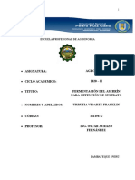 Fermentación Del Aserrín para Obtención de Sustrato