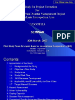 Pilot Study For Project Formation For Integrated Urban Disaster Management Project in Jakarta Metropolitan Area Indonesia