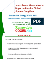 Trends in Biomass Power Generation in Asia and Opportunities For Global Equipment Suppliers