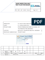 PRC-WRK-JAR-QAQC - 30 Rev.0 Shop Inspection and Test Plan For Boiler