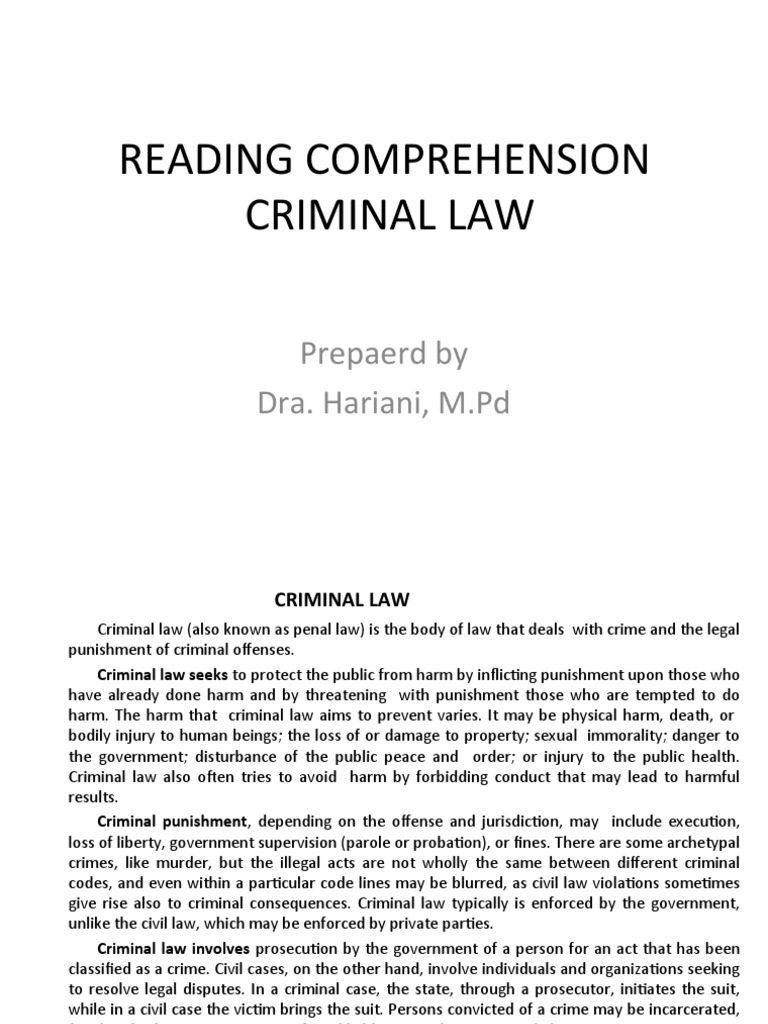 Understanding Criminal Law Basics | PDF | Crime & Violence | Crime Thriller