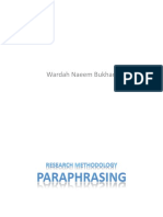 Paraphrasing in Research