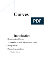 Representing and Drawing Curves with Parametric Equations and Bezier Curves