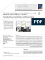 Microstructures Mechanical Properties and Deformation of Nea 2020 Materials