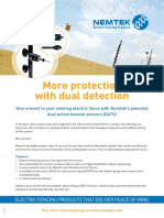 Dual detection security for electric fences