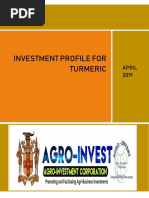 Investment Profile For Turmeric: April 2019