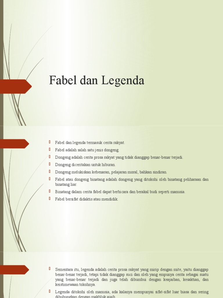 Fabel Dan Legenda Struktur Unsur Pdf Filsafat