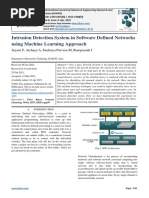 Intrusion Detection System in Software Defined Networks Using Machine Learning Approach