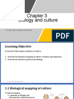 Biology and Culture: Psy 2023 Cross-Cultural Psychology