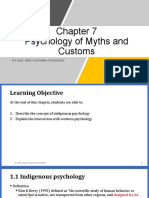 Psychology of Myths and Customs: Psy 2023 Cross-Cultural Psychology