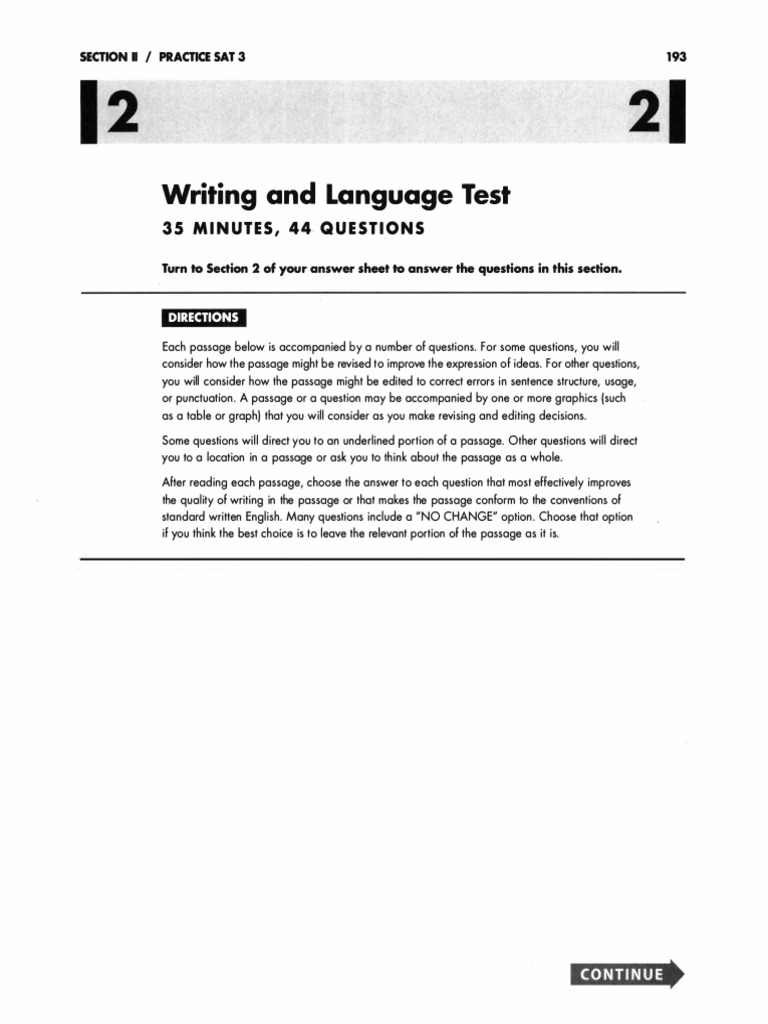 SAT Writing and Language Practice Test | PDF | Air Pollution | United ...