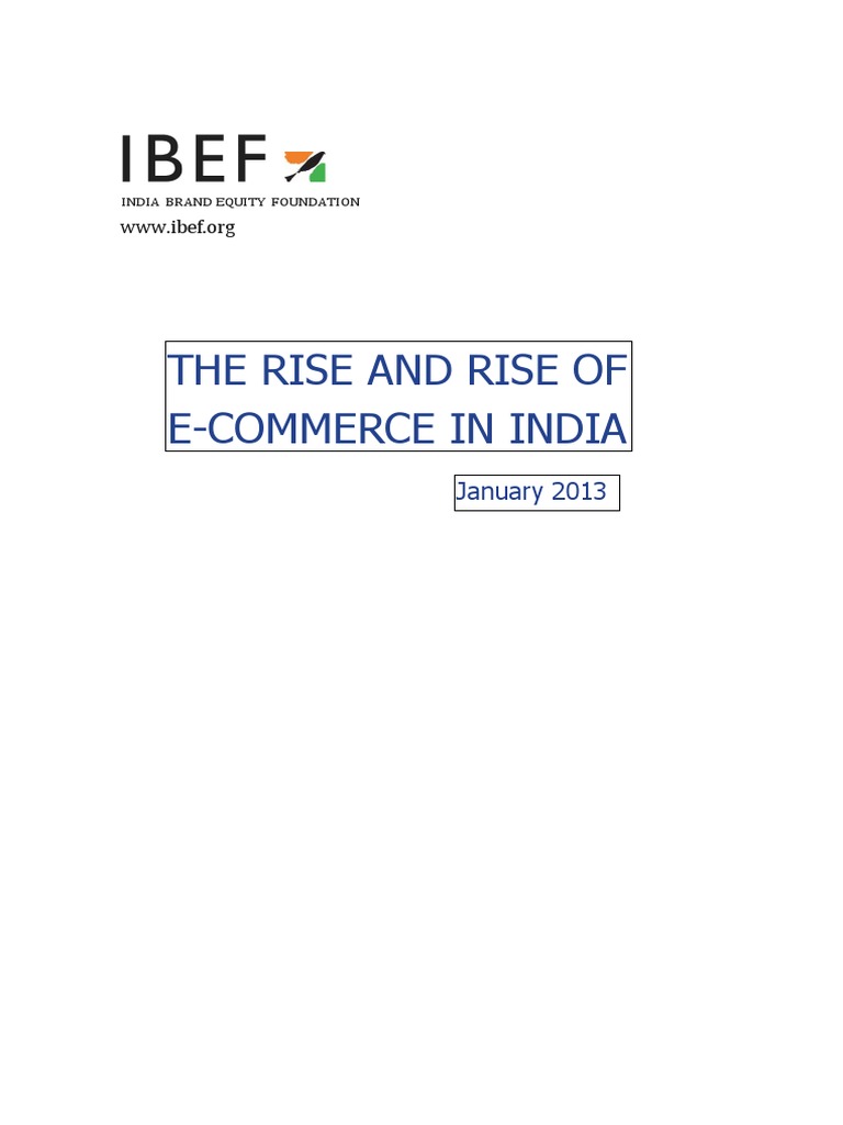 The Rise and Rise of E Commerce in India | PDF | E Commerce | Online ...