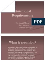 Nutritional Requirements Presentation DR Singh