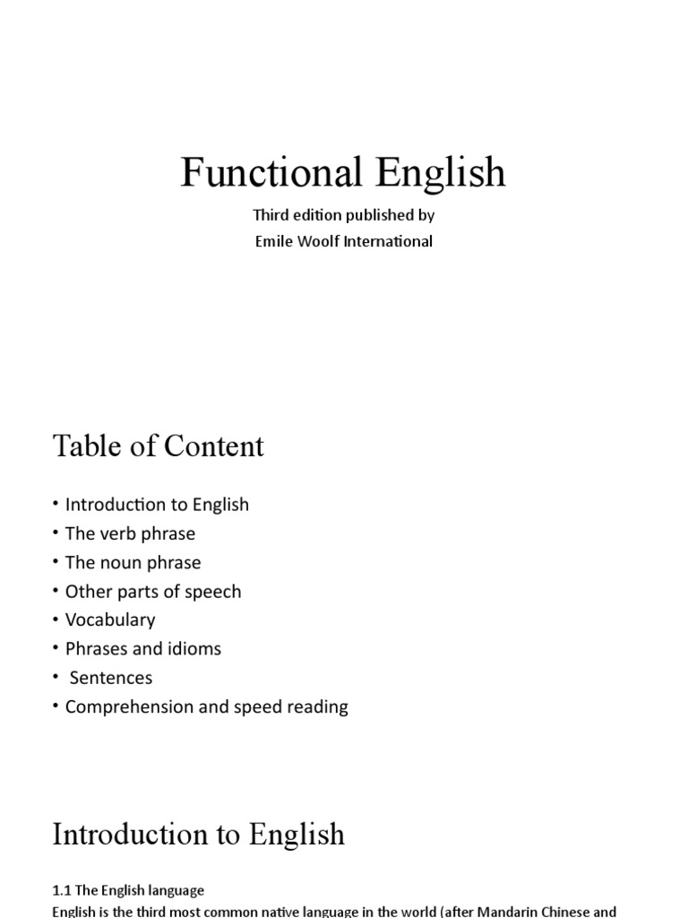 Functional English for BS Semester 1 | PDF | English Language | Clause