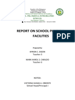 Report On School Physical Facilities: Sta. Filomena Integrated School