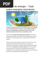Fontes de Energia