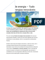 Energias renováveis - O que são e exemplos