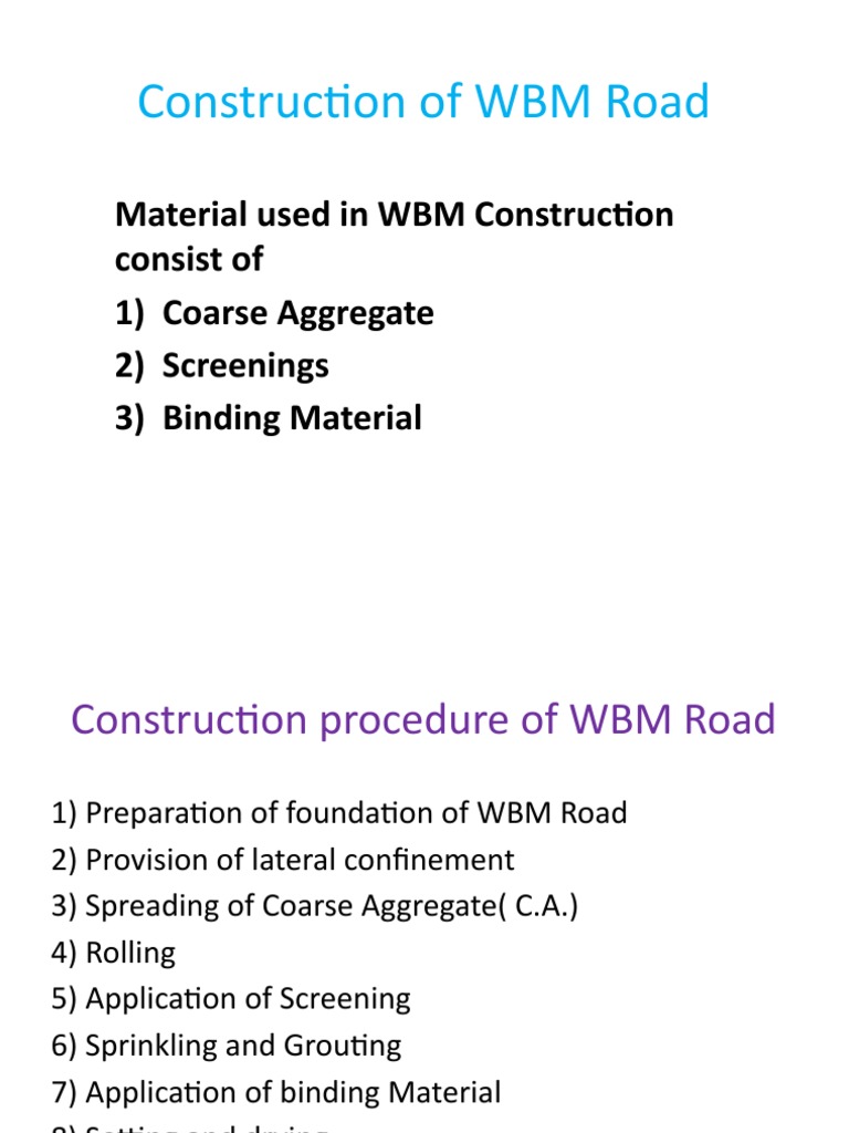Construction of Roads Part1 | PDF | Asphalt | Road Surface