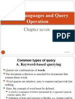 Query Languages and Query Operation: Chapter Seven