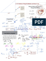 CH 23 - Continuous Charge Distributions and Gauss's Law