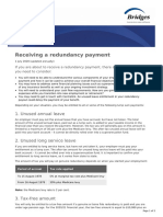 Receiving A Redundancy Payment: 1. Unused Annual Leave