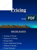 Pricing - Chapter 5