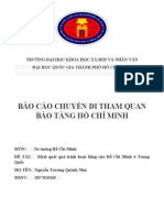 Báo cáo tham quan bảo tàng HCM