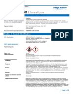 Safety Data Sheet: Limestone