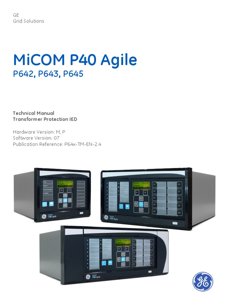 Micom p40 agile ge grid solutions download free pdf manufactured