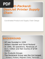 Hewlett-Packard: Deskjet Printer Supply Chain