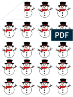 Macaron Sablon - Snowman 2.