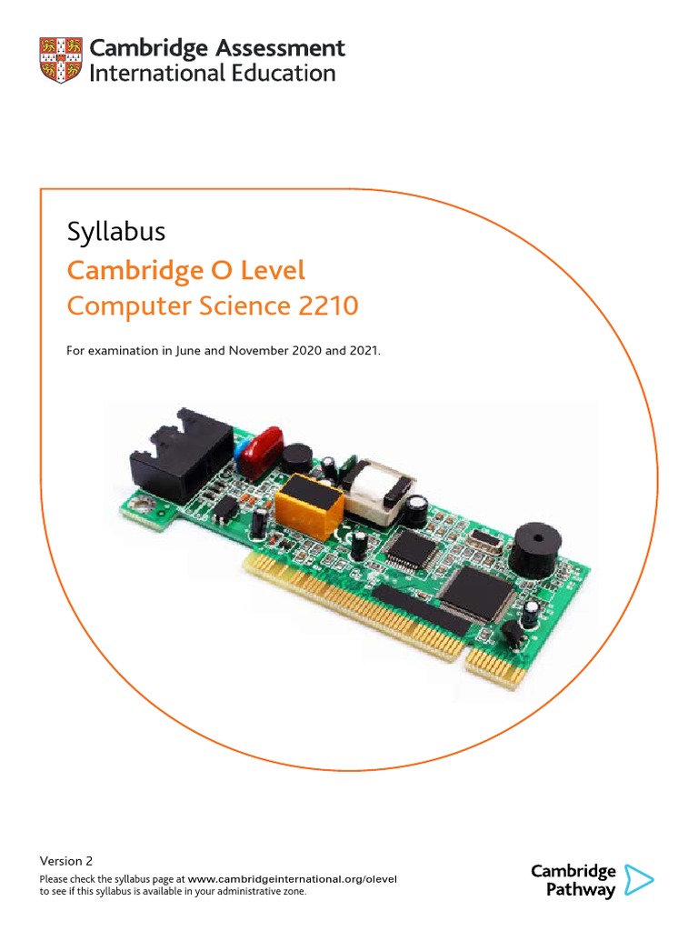 O Level Computer Science Syllabus | PDF | Computer Data Storage ...