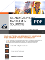 Oil and Gas Project Management Training Solutions: Enquiry@esi-Intl - Co.uk