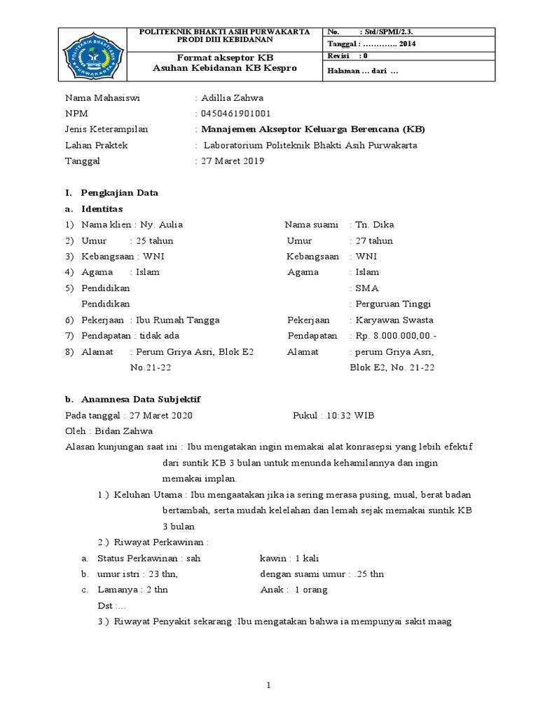 Format KB Baru | PDF | Kesehatan Holistik