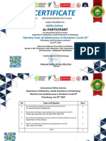 Seminar Certificate Adillia Zahwa 3 SKP Polpal