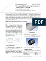 Thermal Analaysis of Hydrodynamic Journal Bearing With Surface Texture