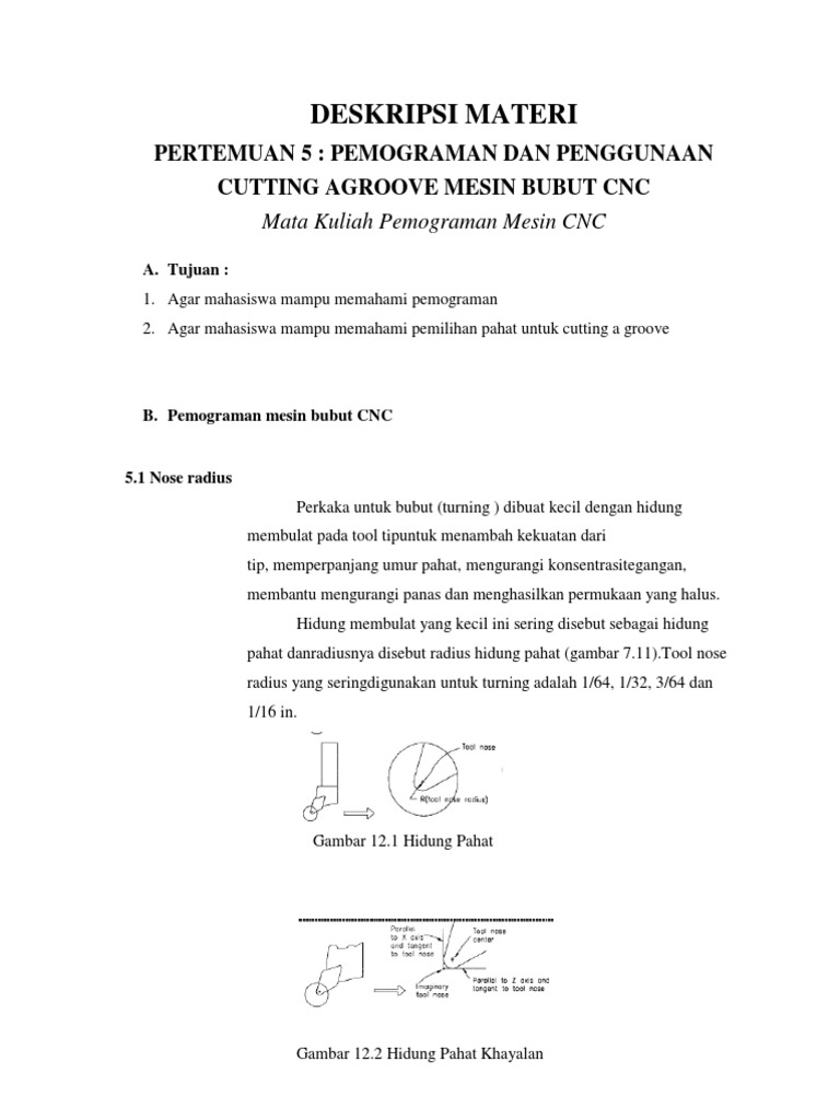 Pemrograman CNC untuk Bubut Catur | PDF