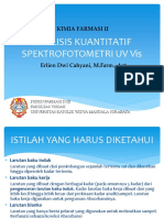 10-KULIAH ANALISIS KUANTITATIF SPEKTROFOTOMETRI UV Vis