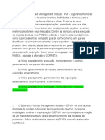 Prova 2 de Gest de Projetos e Processos