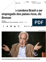 Bresser Pereira - Privatização condena Brasil - 2017-09-02