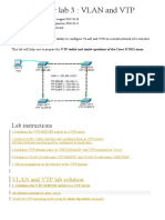 Packet Tracer Lab 3: VLAN and VTP: Network Diagram