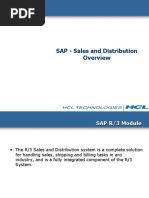 SAP - Sales and Distribution