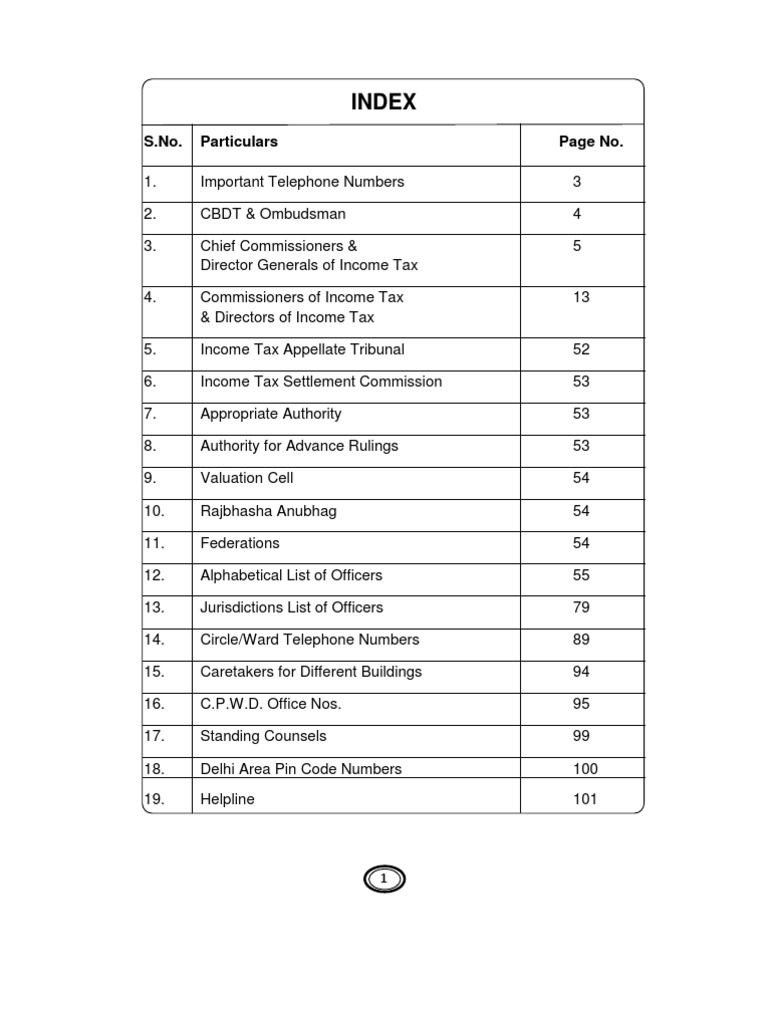 Directory Delhi Tax Department Services (Economics) Public