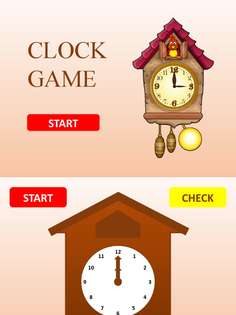 Clock Reading Game Instructions | PDF