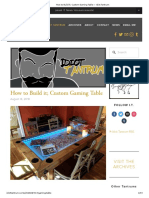 How To Build It - Custom Gaming Table - Idiot Tantrum