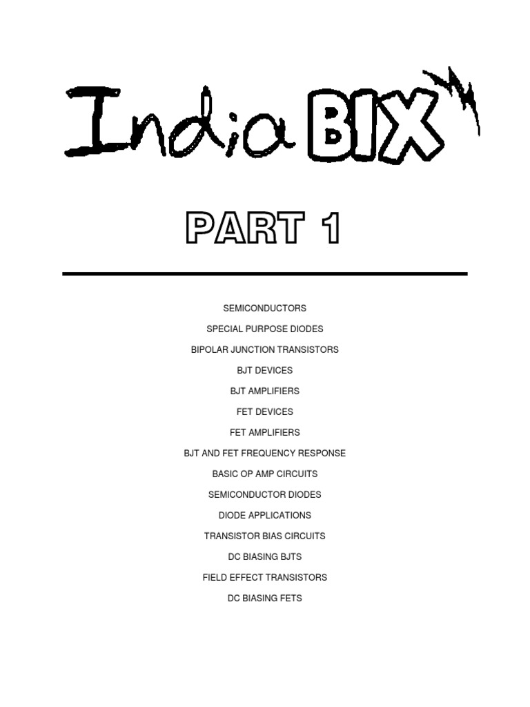 Indiabix I | PDF | Diode | Bipolar Junction Transistor