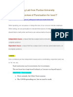 Brief Overview of Punctuation, OWL PERDUE UNIV