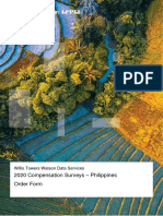 2020 Compensation Surveys - Philippines Order Form: Willis Towers Watson Data Services