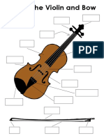 Parts of The Violin Blank