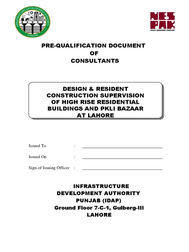Pre-Qualification for Construction Consultants | PDF | Joint Venture ...